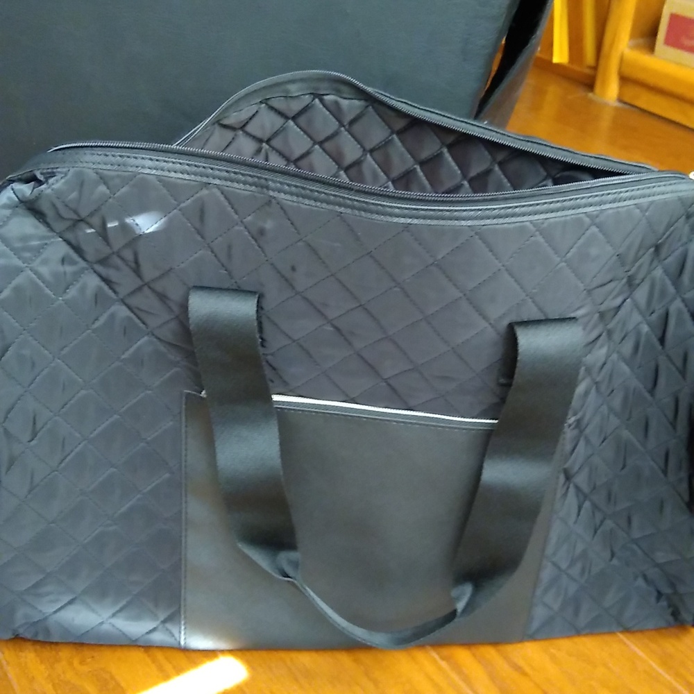Quilted Black Tote Bag DSW